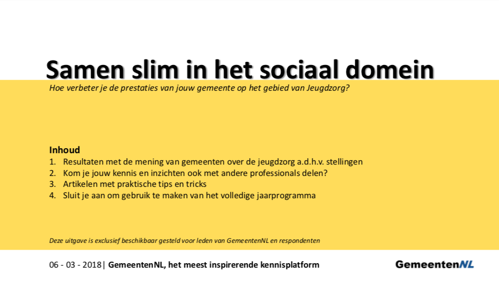 onderzoek samen slim in het sociaal domein